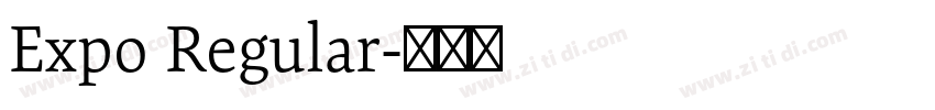 Expo Regular字体转换